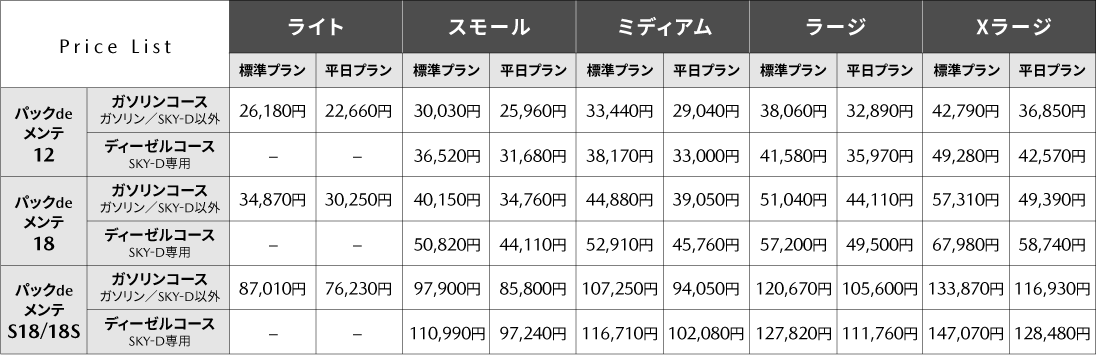 パックdeメンテ
