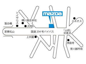 マップ 川越山田ユーカーランド